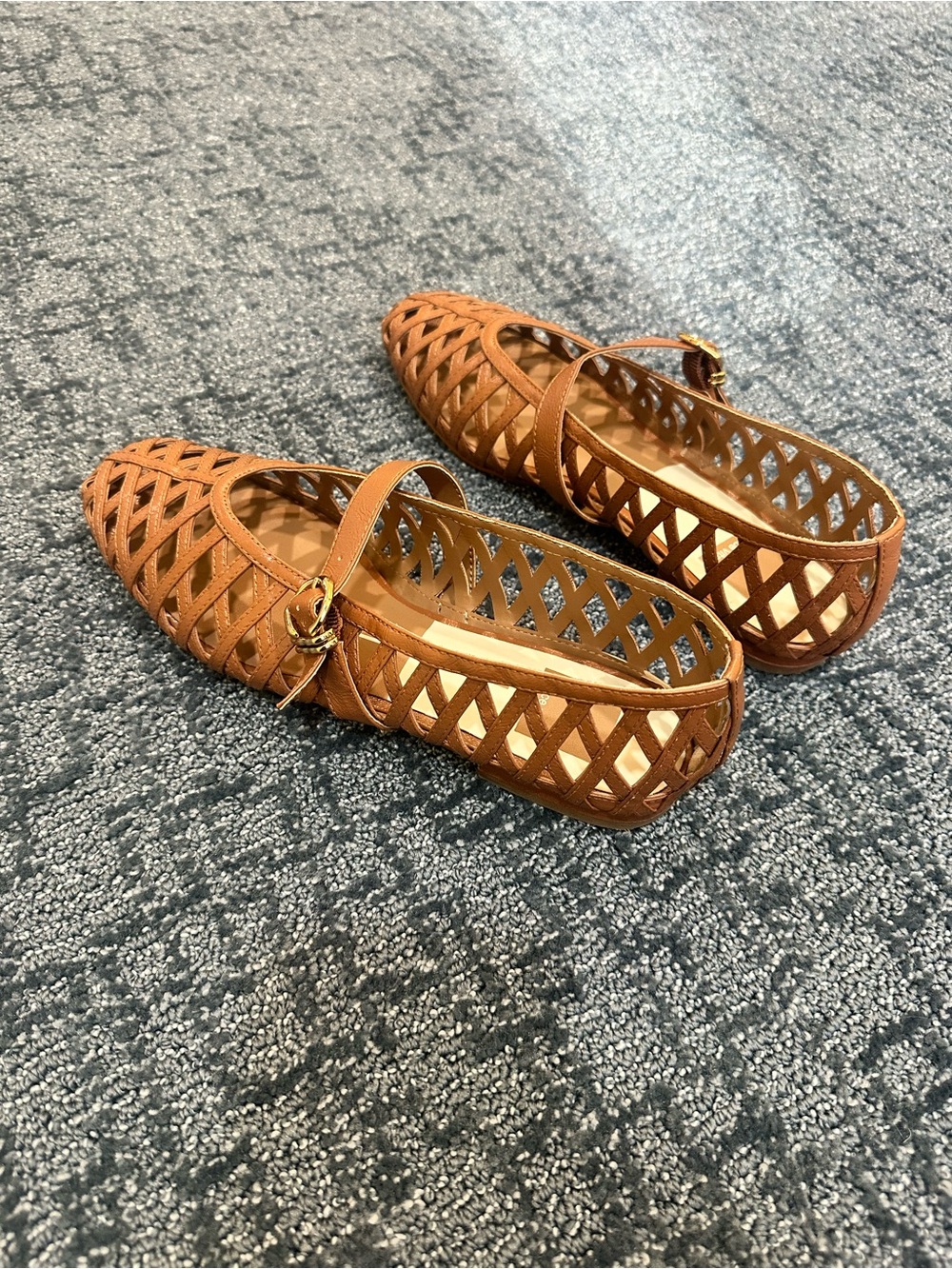 Dolce Vita Bodey Classic Woven Mary Jane Flats in Tan - Picture 2 of 5